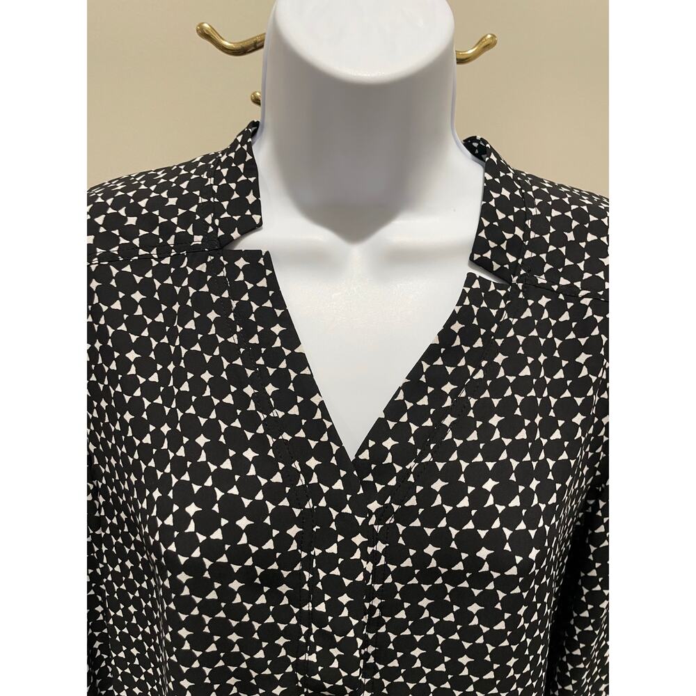 Nine West Black & White Pattern Blouse – Size S - Picture 3 of 6